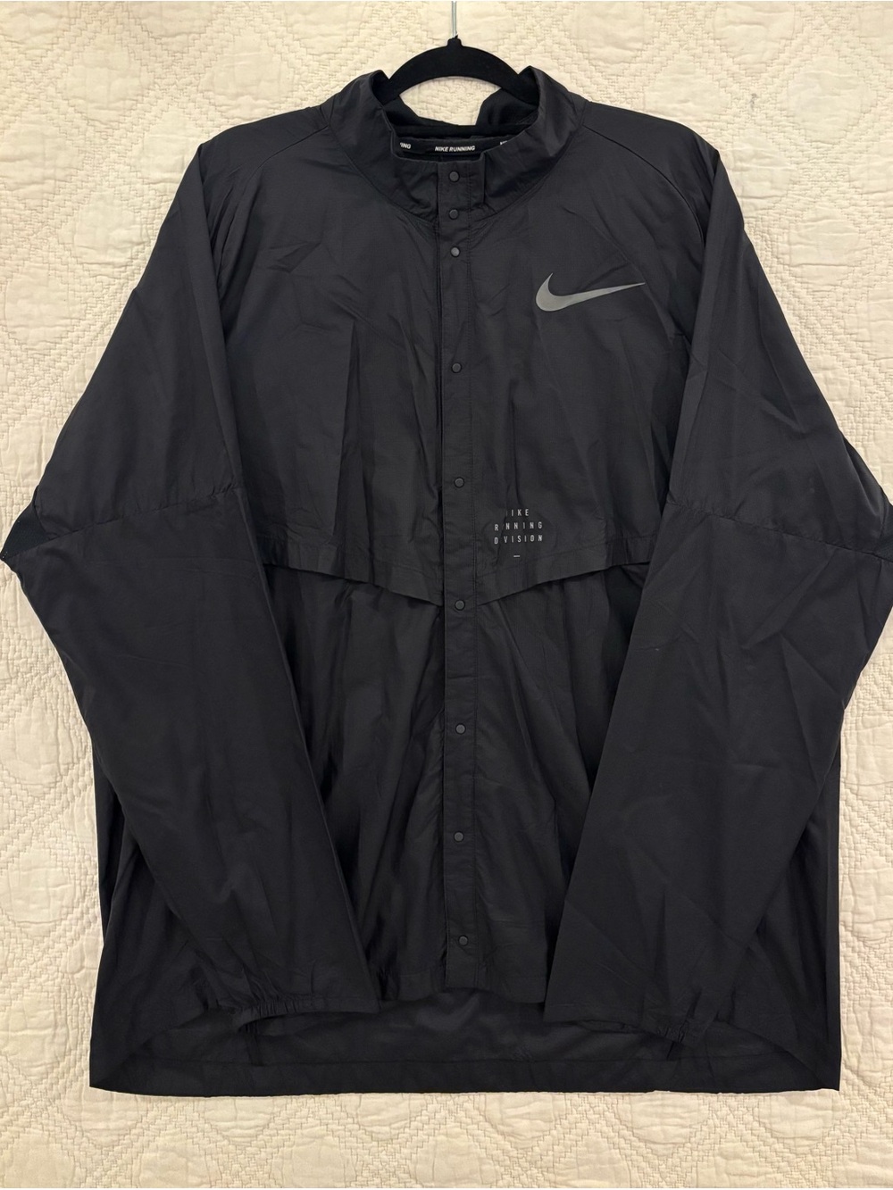 Nike Running Division Lightweight Packable Button Jacket Mens 2XL Windbreaker